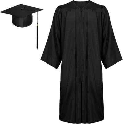 Unisex Afstudeerhoed met Bachelor Hoed voor Graduates en Dokters - Perfecte Kostuums voor Bachelor en Master Afstudeerceremonies en Cadeaus voor Universiteitsafgestudeerden