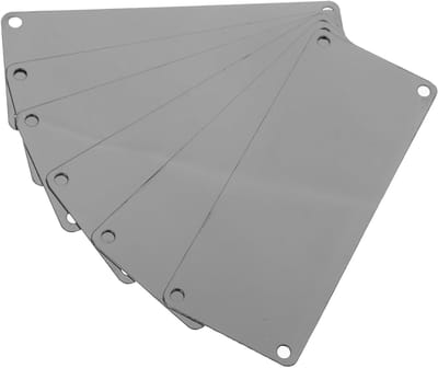 10 Stuks RVS Naamborden, Metalen Naamplaten, Emblemen voor Naamtag Creatie en Lege Nummerplaten