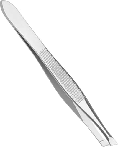 INTER-ESQUE - Epileer pincet - Tweezer - Epileren - Slanted - Zilver
