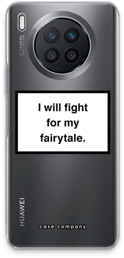 Case Company® - Hoesje geschikt voor Huawei Nova 8i hoesje - Fight for my fairytale - Soft Cover Telefoonhoesje - Bescherming aan alle Kanten en Schermrand