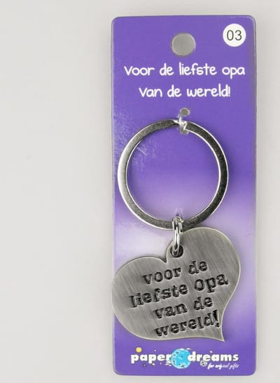 Hart sleutelhanger - Opa