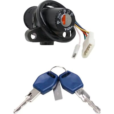 Neiman-contactslot met sleutel p2r voor motorfiets Rieju 50 MRX na 2001, 6 draden, nieuw