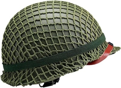 US M1 Helm Tweede Wereldoorlog Stalen Gevechtshelm met Net Cover Kloon