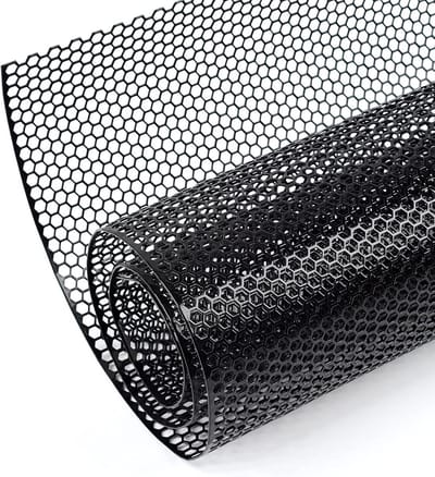 universeel honingraatrooster, gatmaat 6x1mm, 100x33cm Gespannen rooster, aluminiumlegering Car Grill Mesh, rooster voor auto's