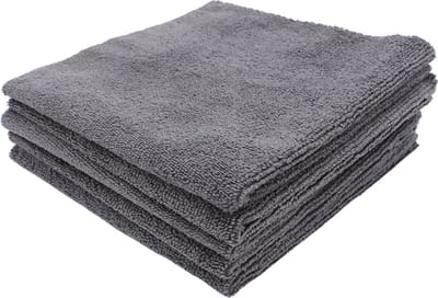 Microvezeldoek grijs Soft 40 x 40 cm (5 stuks) - randloos -