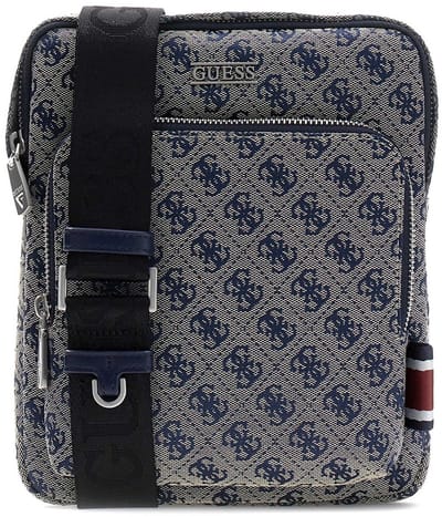GUESS schoudertas Boston Crossbody Flat Sand / Blue veelkleurig