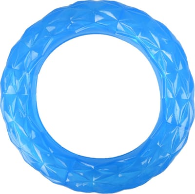 Flamingo Hondenspeelgoed Crystal Ring Feeder - Blauw - 22 cm