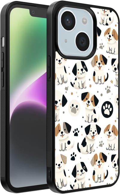 Smartphonica Telefoonhoesje voor iPhone 14 met honden opdruk - TPU backcover case honden design geschikt voor iPhone 14