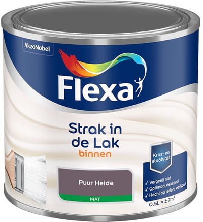 Flexa - Strak In De Lak Binnenlak Mat - Puur Heide - Mengverf - 500 Ml