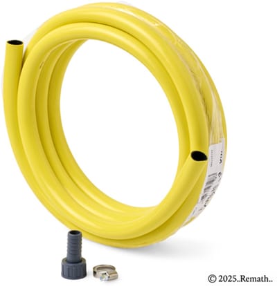 Waterslang SET - 3/4" (=19mm) Trico Waterslang rol 5 meter - incl. 2 delige 3/4" binnendraad slangtule en slangklem - pompslang