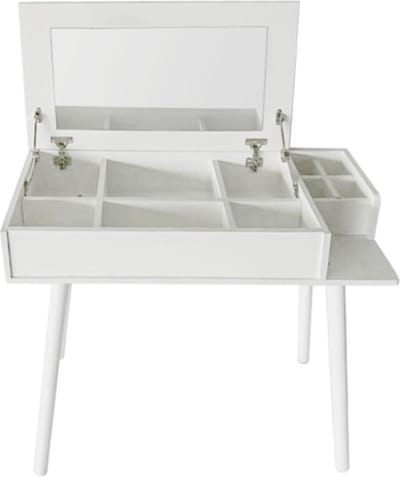 Kaptafel make up visagie opmaaktafel bureau met inklapbare spiegel 90 cm breed