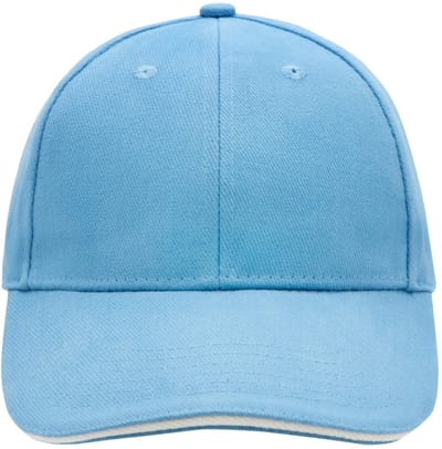 Baseball cap van 100% katoen - Lichtblauw - voor volwassenen - petjes