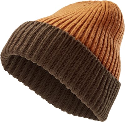Frencis Bruine & Roodoranje Montagna Beanie
