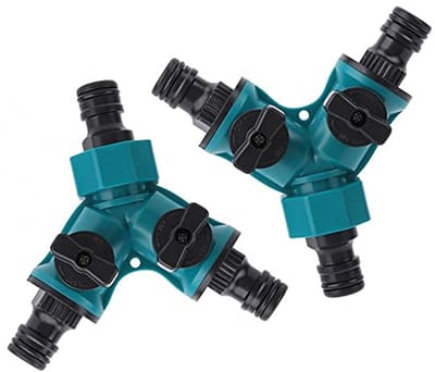 Y Type Tuin Slang Splitters - 2 Weg Water Omschakelaar Connector voor Tuin Irrigatie