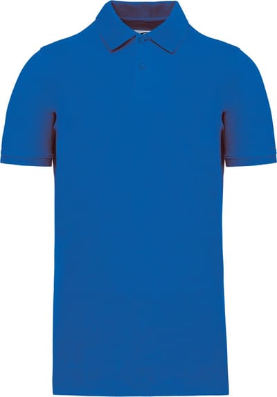 Kariban Piqué-herenpolo Bio180 K2025 - Light Royal Blue - XS