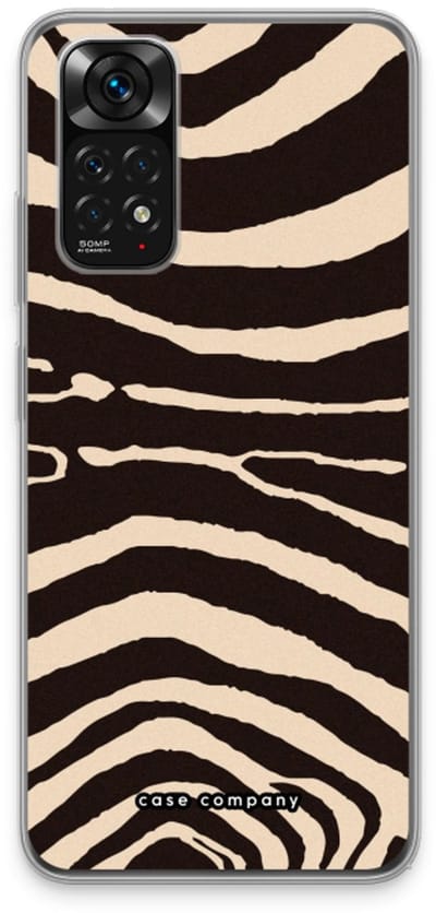 Case Company® - Hoesje geschikt voor Xiaomi Redmi Note 11 hoesje - Arizona Zebra - Soft Cover Telefoonhoesje - Bescherming aan alle Kanten en Schermrand