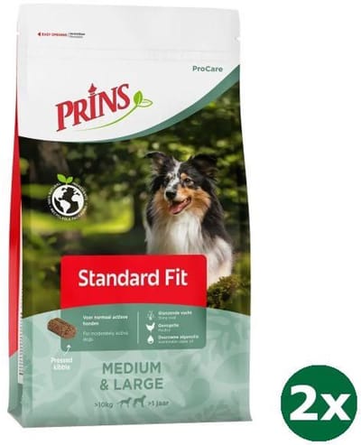 2x12 kg Prins procare standaard-fit hondenvoer
