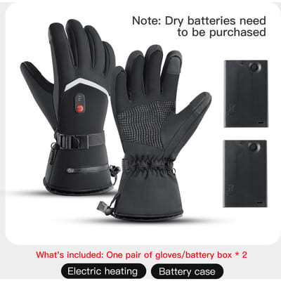 Gants chauffants électriques pour moto Hiver Chaud Imperméables Gants chauffants rechargeables Pour la conduite en motoneige