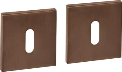 Intersteel Sleutelrozetten verdekt 53x53x6mm PVD brons
