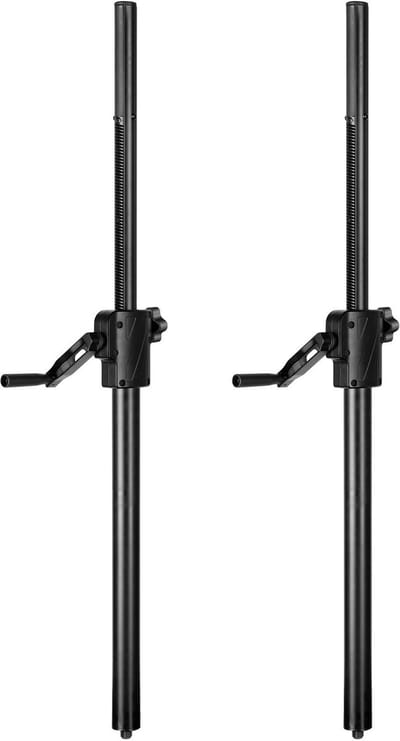 Vonyx LST93 Wind-up tussenpalen - Set van 2 stuks - M20 schroefbout - 35 mm adapters - Tot 50 kg