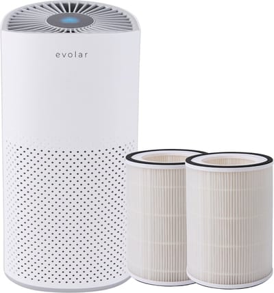Evolar Luchtreiniger met 2x HEPA 13 Filter - CADR: 200m3/h - Air Purifier - Slaapmodus - Luchtkwaliteit Indicator - Pure4
