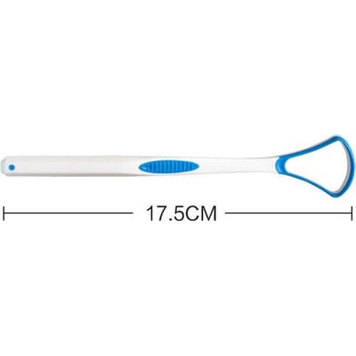 2 Stuks Tongschraper Reiniger Mondschrapers Slechte Adem Reiniging Mondverzorgingstools voor Volwassenen white