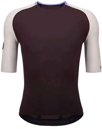 Santini Pelle Stelth Fir Slip-on Korte Mouw Wielertrui Bruin S Man