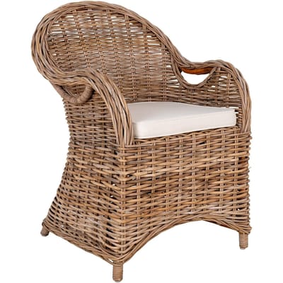 Set van 2 tuinstoelen Larisa rotan | House Nordic
