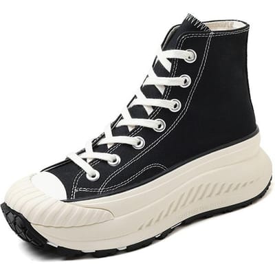 Sponscake Dikke zool High-top Canvas Schoenen Herfst Nieuwe Hoogteverhoging Comfortabel Alles-match Biscuit Casual Schoenen Dames 40