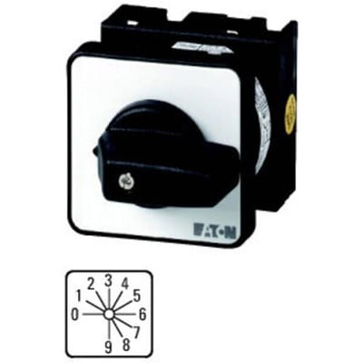 Eaton 029368 T0-4-15602/E Codeerschakelaar Inbouw Knevel Zwart 1 x 30 ° 1 stuk(s) Piece