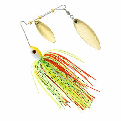 PikeAttack - Spinnerbait - Roofvissen - Rood/Geel/Groen - 10cm - 15g