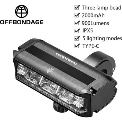 Fietslamp Voor Fietslamp 8000mAh Waterdichte Zaklamp USB Opladen MTB Racefiets Lamp Accessoires