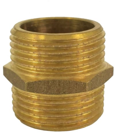 Messing Doppelnippel 3/4", Gewindefitting voor Sanitair en Verwarming