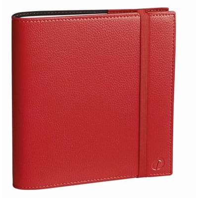 Kalender Time & Life Medium 2024 - Weekoverzicht en Elastiek - 16 x 16 cm - Vertelrood