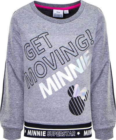 Minnie Mouse - Longsleeve - Grijs - 104cm - 4 jaar