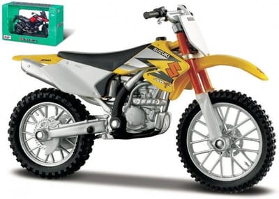 Maisto Suzuki Rm-Z 250 - Modelauto - Schaal 1:18 - Geel/Wit