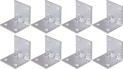 AMIG hoekankers/stoelhoeken - 10x - verzinkt staal - breedte 4cm - lengte 2 x 4cm