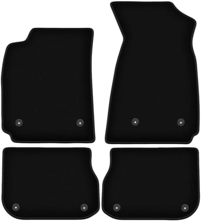 BASIC zwarte veloursmatten voor: Audi A4 B5 sedan, stationwagen, avant (1995-1999)