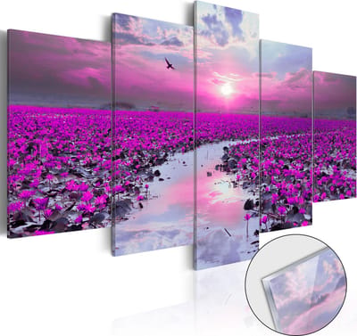 Schilderijen Op Canvas - Afbeelding op acrylglas - The River of Magic [Glass] 200x100 - Artgeist Schilderij