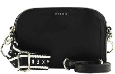 Ted Baker schoudertas Luceele Webbing Leather Crossbody Bag Black zwart