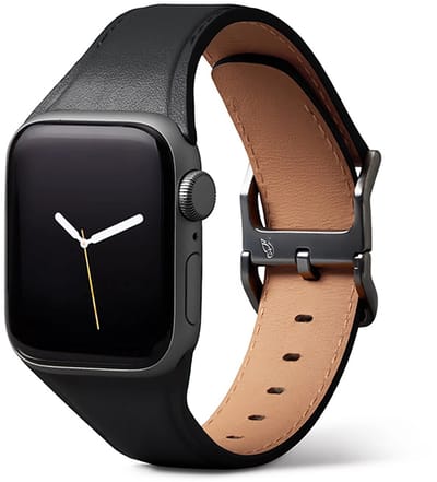 Bellroy Cassic Horlogeband Small (38-42mm) – Compatibel met Alle Apple Watches 38-42mm – Gemaakt van Hoogwaardig Leer – Strak en Stijlvol Ontwerp - Zwart