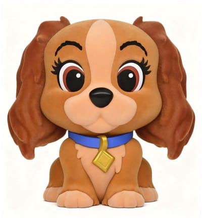 Lady and the Tramp Figural Bank Lady (with special Flocking) 20 cm