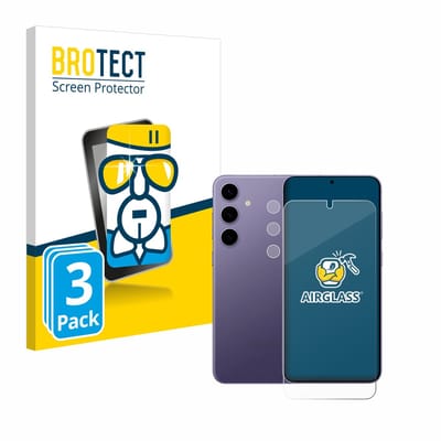 Screenprotector 3 Stuks voor Samsung Galaxy S24 Plus (Voor+Camera) Beschermglas transparant