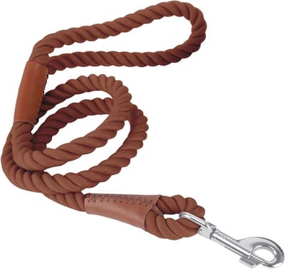 Nobleza Hondenriem Touw - 120 cm - Sterke Uitlaatriem - Riem voor Honden - Bruin