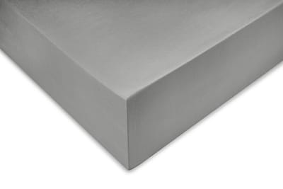 Zohome Satinado Hoeslaken - Eenpersoons - Katoensatijn - 90x210-220cm - Grijs