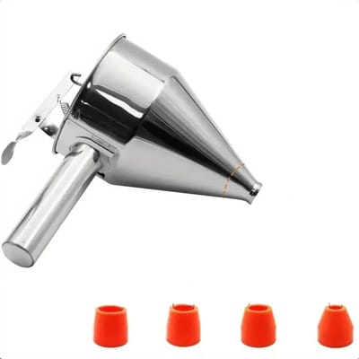Deegverdeler - Oliemmer Dispenser - Beslag Verdelen - Schone Vulling - 1200 ml - Zilver