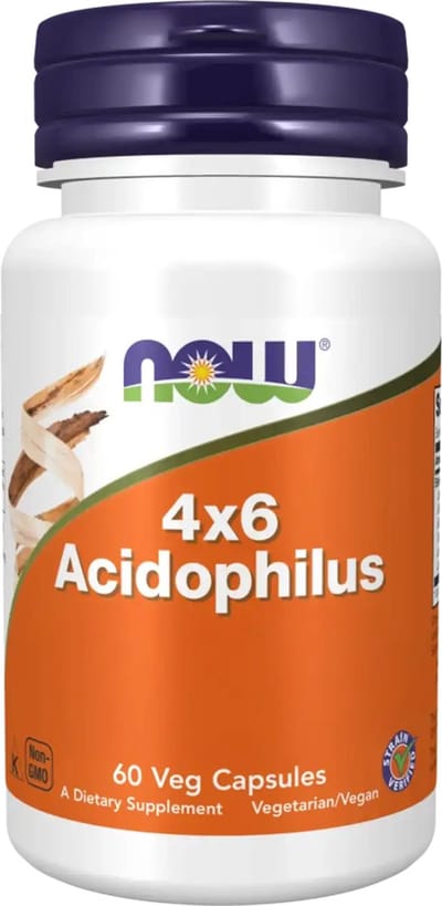 Now Foods | biotica supplementen 4x6 Acidophilus | 120 Capsules | 1 x 120 capsules