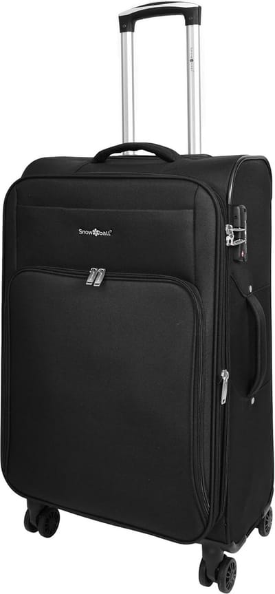 Reis Koffer - Zachte Trolley - Zakenreizen - TSA Goedgekeurd Slot - 77 cm - Zwart