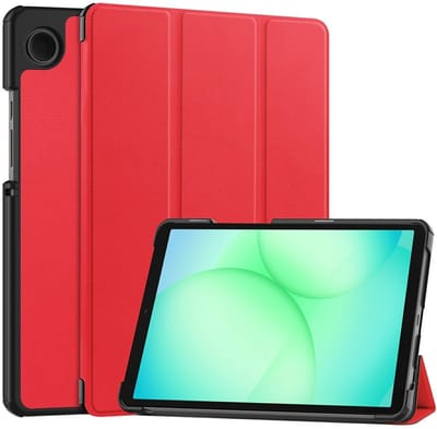 Coverup Tablethoes geschikt voor Samsung Galaxy Tab A11 (8,7") Hoesje - Tri-Fold Book Case met Wake/Sleep - Rood