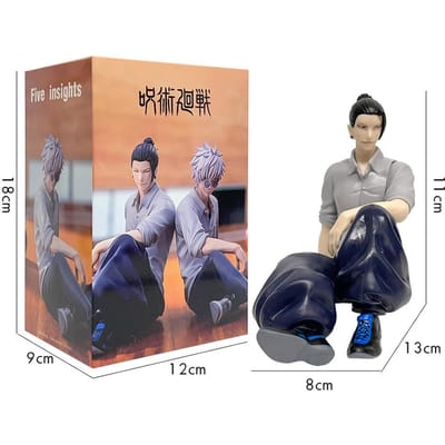 Anime Jujutsu Kaisen 11cm Gojo Satoru Geto Suguru Figuur Zittende Houding De Sterkste Perfect Speelgoed Collectie Decoratie Ornamenten PVC